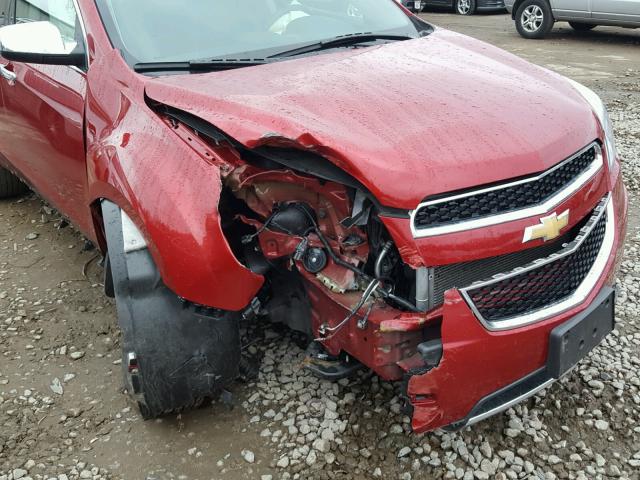 2GNFLHE34F6101942 - 2015 CHEVROLET EQUINOX LT RED photo 9