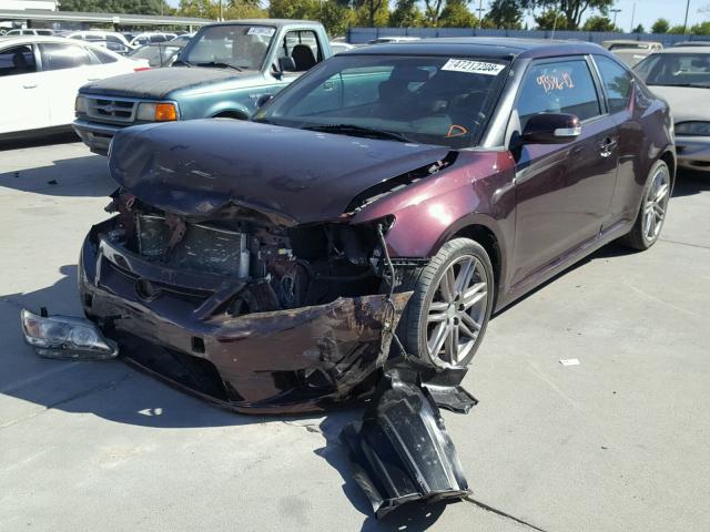 JTKJF5C71C3033769 - 2012 TOYOTA SCION TC 栗色 照片 2