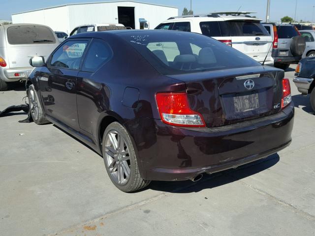 JTKJF5C71C3033769 - 2012 TOYOTA SCION TC 栗色 照片 3