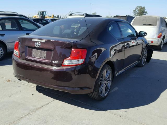 JTKJF5C71C3033769 - 2012 TOYOTA SCION TC 栗色 照片 4