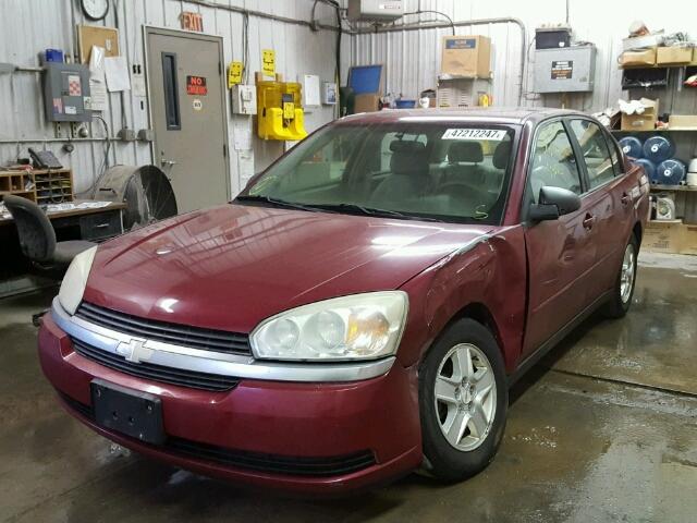 1G1ZT54874F108879 - 2004 CHEVROLET MALIBU LS MAROON photo 2