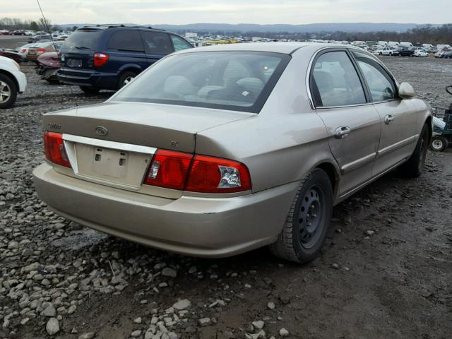 KNAGD126555385606 - 2005 KIA OPTIMA LX BEIGE photo 4