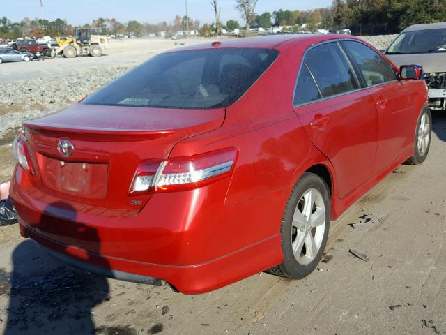 4T1BF3EK1BU748668 - 2011 TOYOTA CAMRY BASE RED photo 4