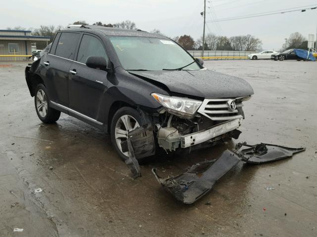 5TDYK3EH0DS131655 - 2013 TOYOTA HIGHLANDER BLACK photo 1