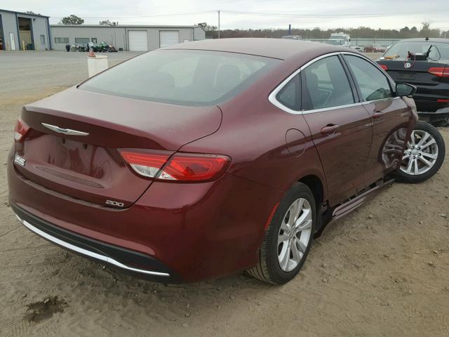 1C3CCCAB6FN753831 - 2015 CHRYSLER 200 LIMITE RED photo 4