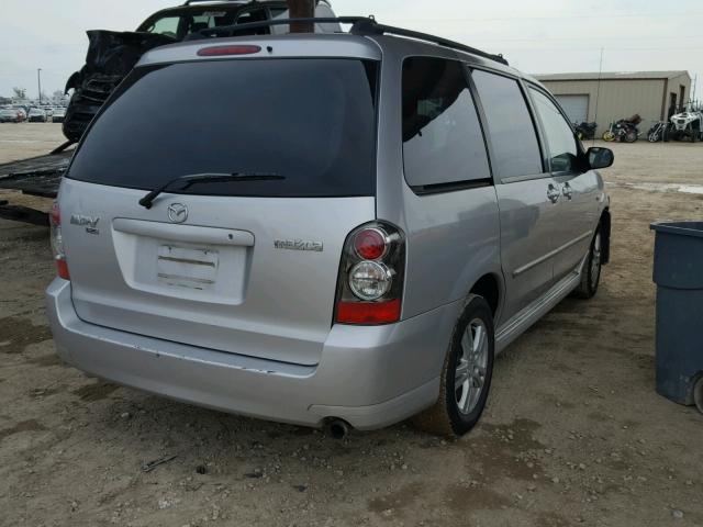 JM3LW28A860557243 - 2006 MAZDA MPV WAGON SILVER photo 4