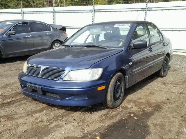 JA3AJ26E33U062780 - 2003 MITSUBISHI LANCER ES BLUE photo 2