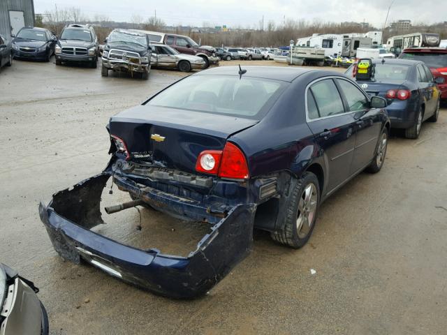 1G1ZC5EB0AF212619 - 2010 CHEVROLET MALIBU 1LT BLUE photo 4