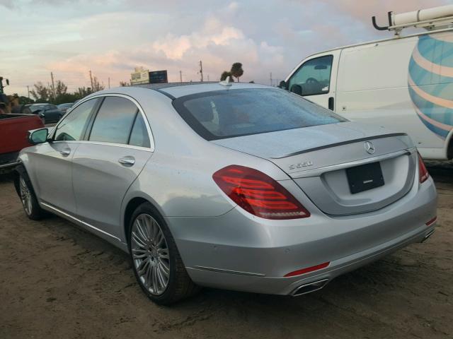 WDDUG8CB3HA302290 - 2017 MERCEDES-BENZ S 550 SILVER photo 3