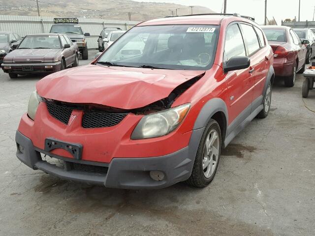 5Y2SL62824Z412749 - 2004 PONTIAC VIBE RED photo 2