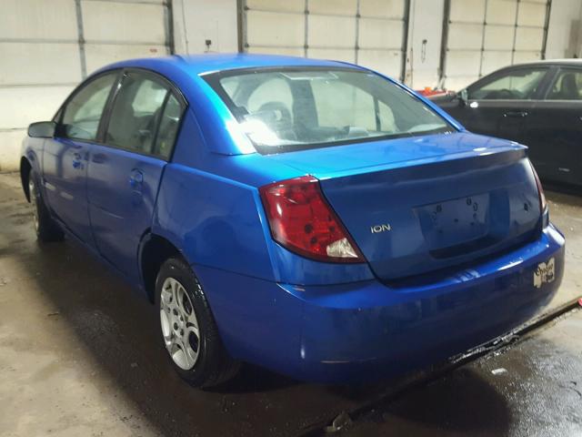 1G8AJ52F34Z191649 - 2004 SATURN ION LEVEL BLUE photo 3
