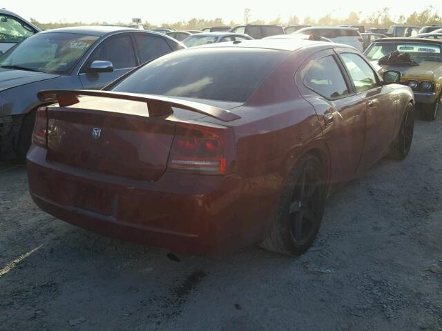 2B3KA43G57H866676 - 2007 DODGE CHARGER SE RED photo 4