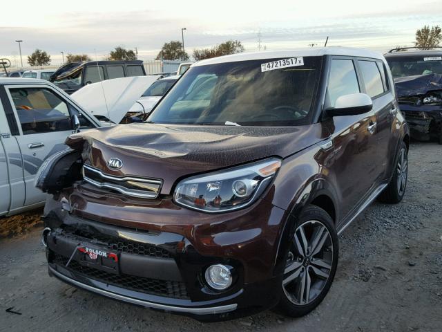 KNDJP3A52H7483246 - 2017 KIA SOUL + BROWN photo 2