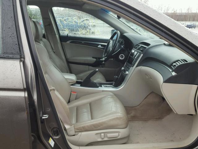 19UUA66237A030013 - 2007 ACURA TL GRAY photo 5