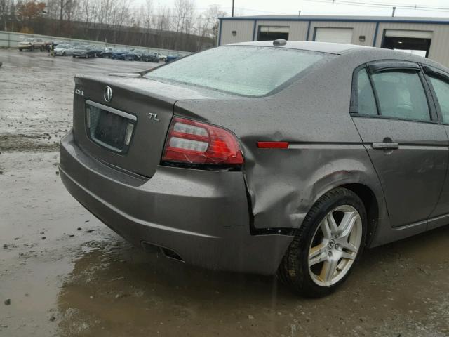 19UUA66237A030013 - 2007 ACURA TL GRAY photo 9