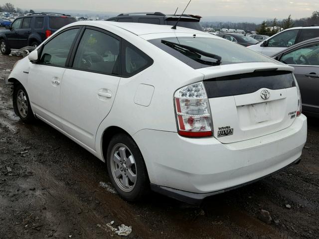 JTDKB20U363135367 - 2006 TOYOTA PRIUS WHITE photo 3