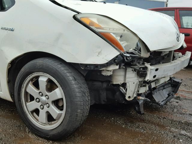 JTDKB20U363135367 - 2006 TOYOTA PRIUS WHITE photo 9