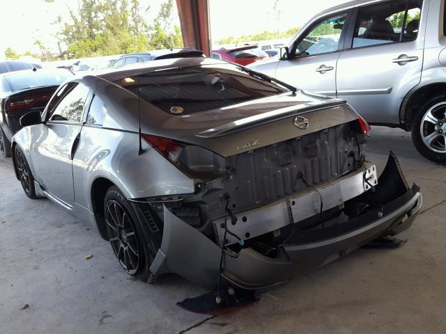 JN1AZ34D25M605830 - 2005 NISSAN 350Z COUPE GRAY photo 3