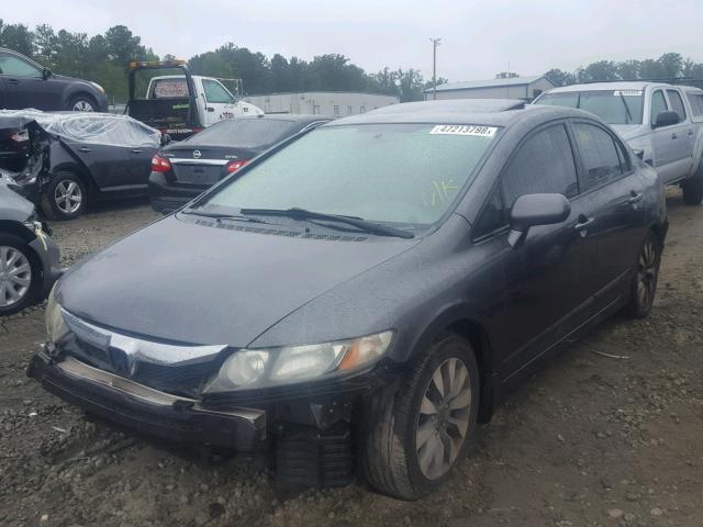 2HGFA16979H344471 - 2009 HONDA CIVIC EXL ნაცრისფერი ფოტო 2