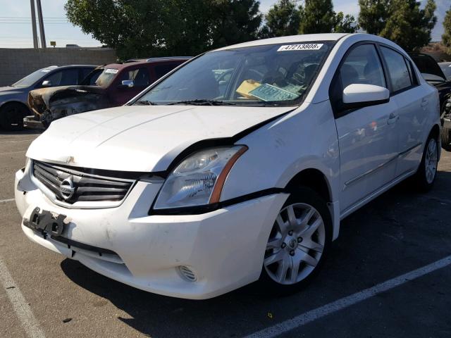 3N1AB6AP7CL771837 - 2012 NISSAN SENTRA 2.0 WHITE photo 2