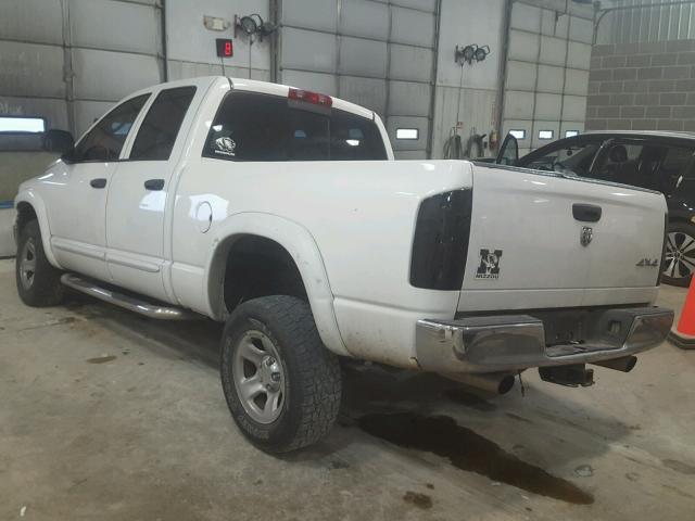 1D7HU18N15S118573 - 2005 DODGE RAM 1500 S WHITE photo 3