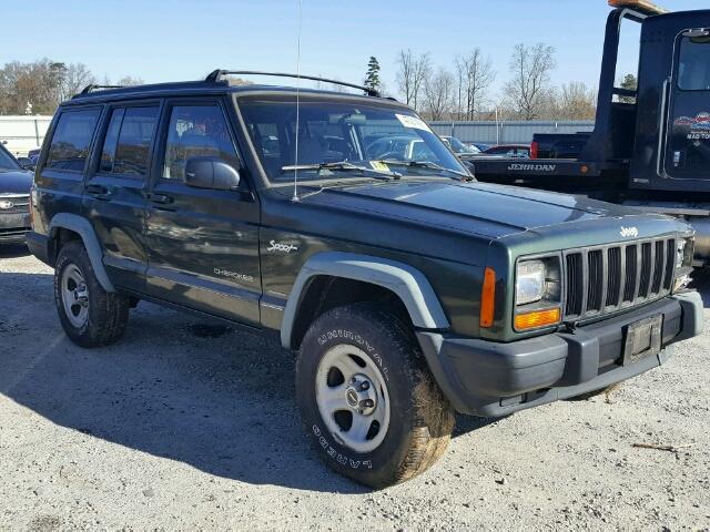 1J4FJ68S5WL216363 - 1998 JEEP CHEROKEE S GREEN photo 1