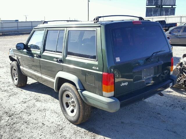 1J4FJ68S5WL216363 - 1998 JEEP CHEROKEE S GREEN photo 3