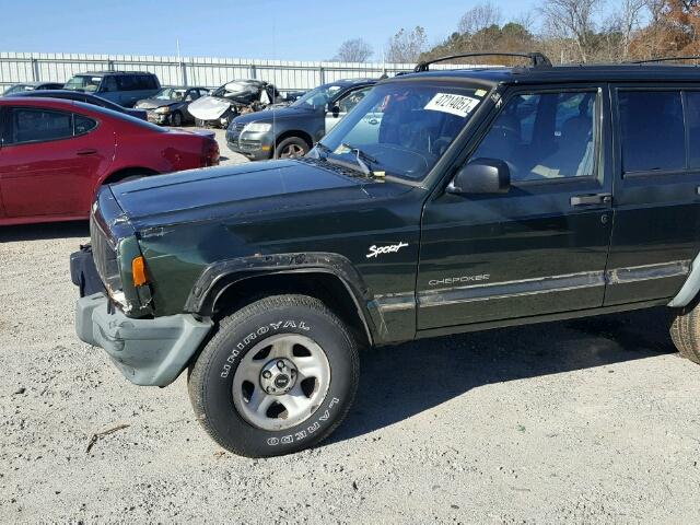 1J4FJ68S5WL216363 - 1998 JEEP CHEROKEE S GREEN photo 9