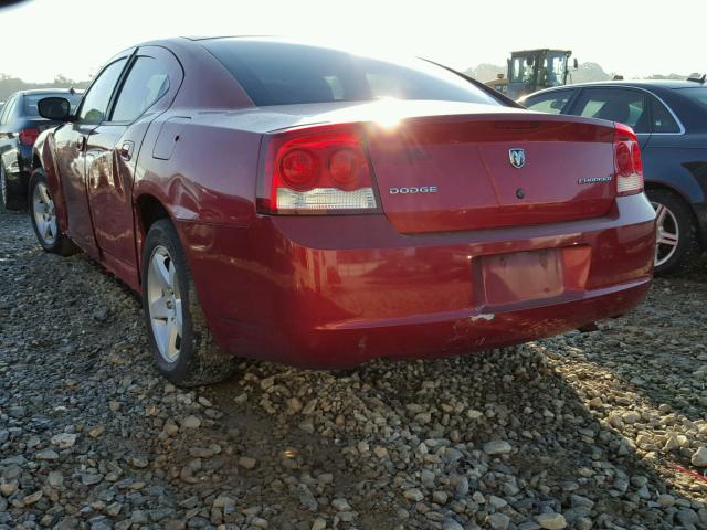 2B3CA4CD6AH214781 - 2010 DODGE CHARGER MAROON photo 3