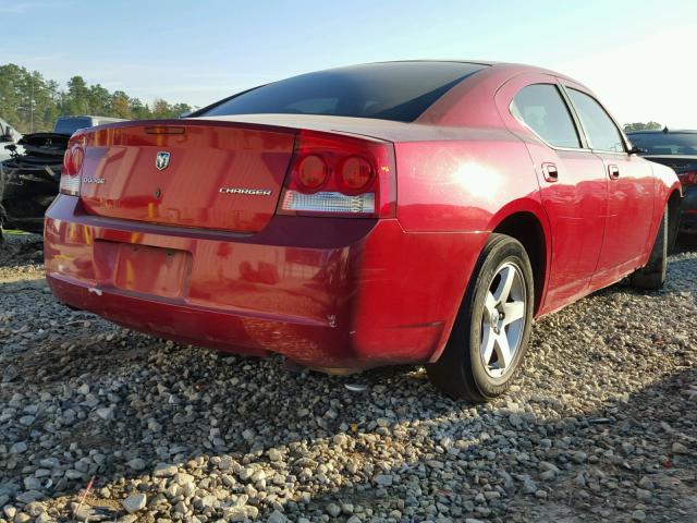 2B3CA4CD6AH214781 - 2010 DODGE CHARGER MAROON photo 4