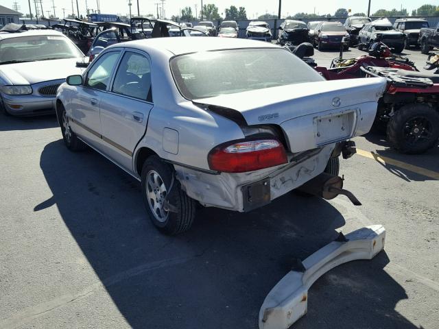 1YVGF22CX25296340 - 2002 MAZDA 626 LX SILVER photo 3