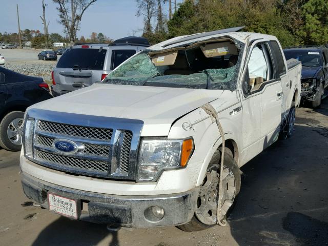 1FTFW1EV5AFD29701 - 2010 FORD F150 SUPER WHITE photo 2