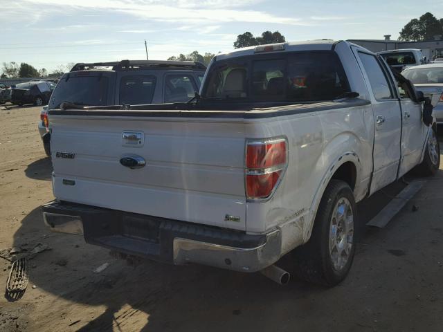 1FTFW1EV5AFD29701 - 2010 FORD F150 SUPER WHITE photo 4