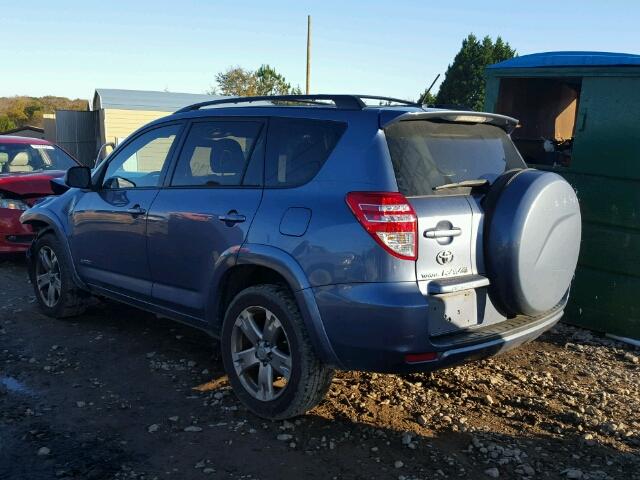 2T3WF4DV0AW028089 - 2010 TOYOTA RAV4 SPORT BLUE photo 3