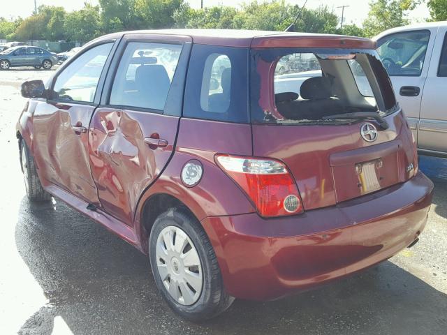 JTKKT624960129956 - 2006 TOYOTA SCION XA ბურგუნდია ფოტო 3