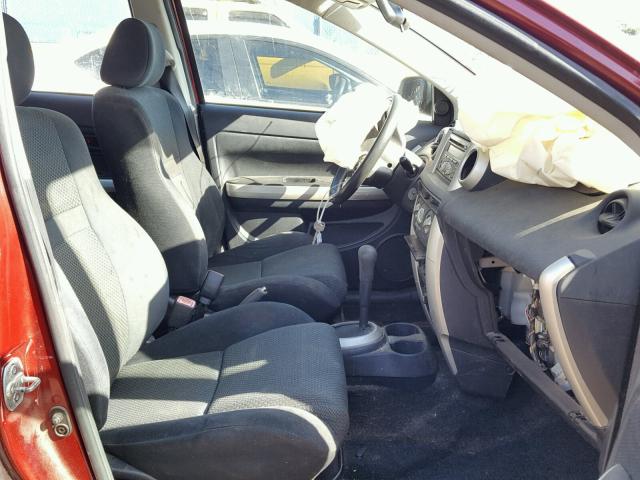 JTKKT624960129956 - 2006 TOYOTA SCION XA ბურგუნდია ფოტო 5