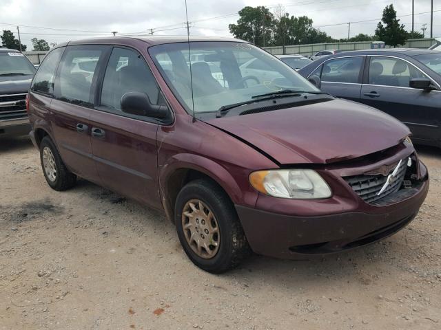 1C4GJ25B42B519318 - 2002 CHRYSLER VOYAGER MAROON photo 1