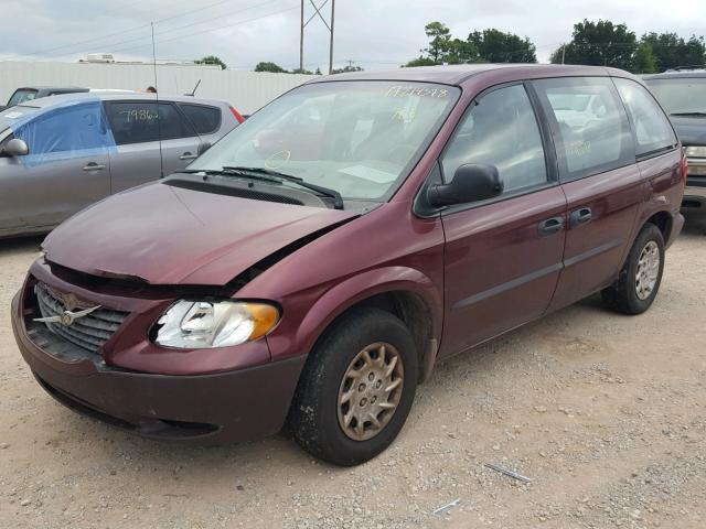 1C4GJ25B42B519318 - 2002 CHRYSLER VOYAGER MAROON photo 2