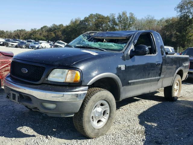 1FTRX18L42NA92601 - 2002 FORD F150 BLACK photo 2