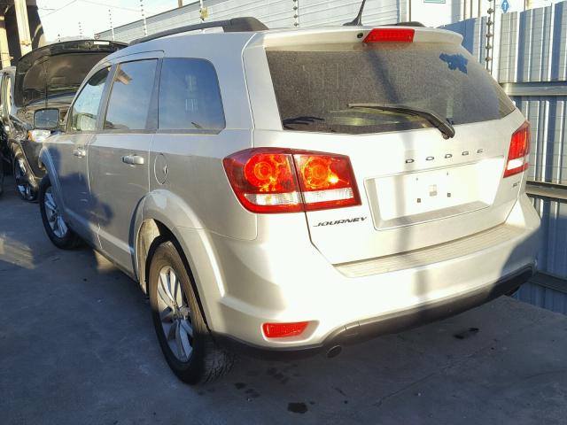 3C4PDCBG5ET106730 - 2014 DODGE JOURNEY SX SILVER photo 3