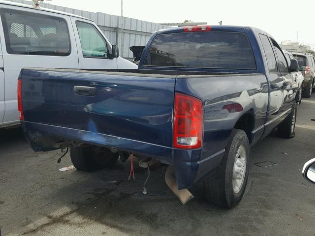 3D7KA28C34G192568 - 2004 DODGE RAM 2500 S BLUE photo 4