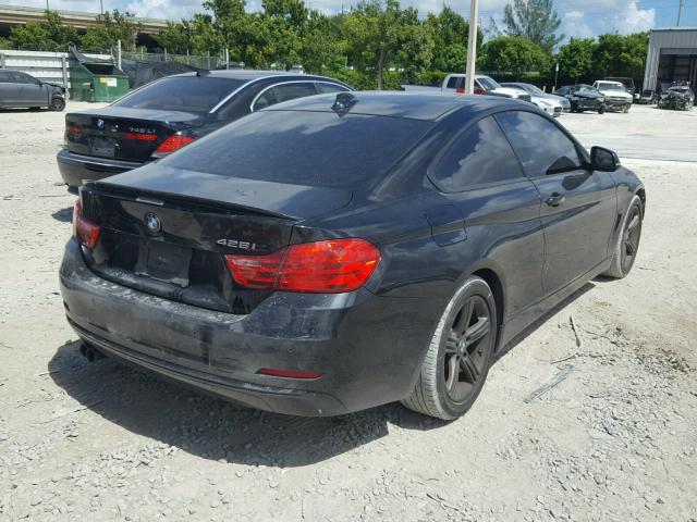 WBA3N7C50EK221136 - 2014 BMW 428 I BLACK photo 4