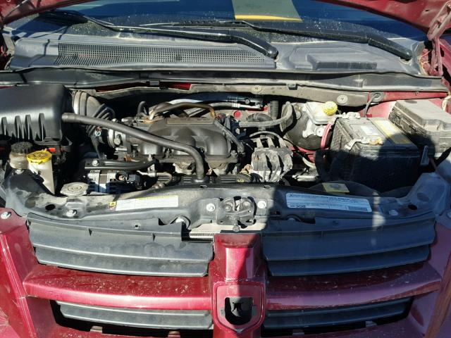 2D4RN3D15AR427245 - 2010 DODGE GRAND CARA MAROON photo 7