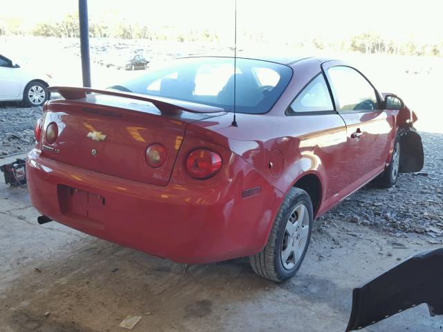 1G1AK15F367705370 - 2006 CHEVROLET COBALT LS RED photo 4