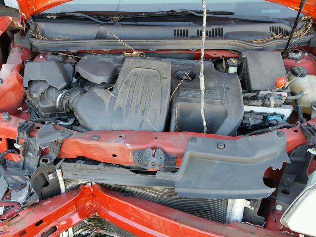 1G1AK15F367705370 - 2006 CHEVROLET COBALT LS RED photo 7