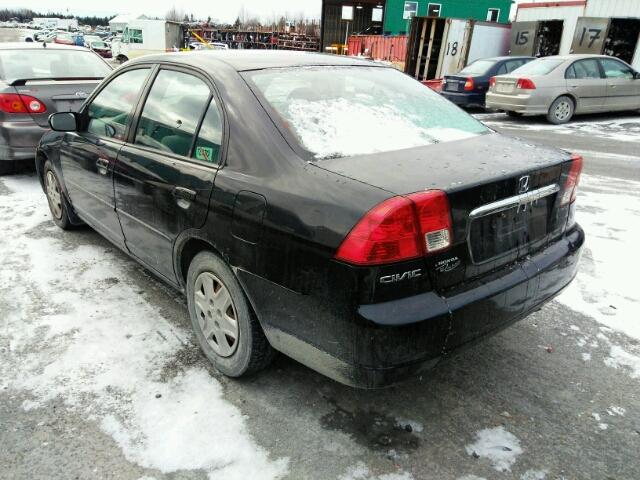 2HGES16473H928292 - 2003 HONDA CIVIC DX BLACK photo 3