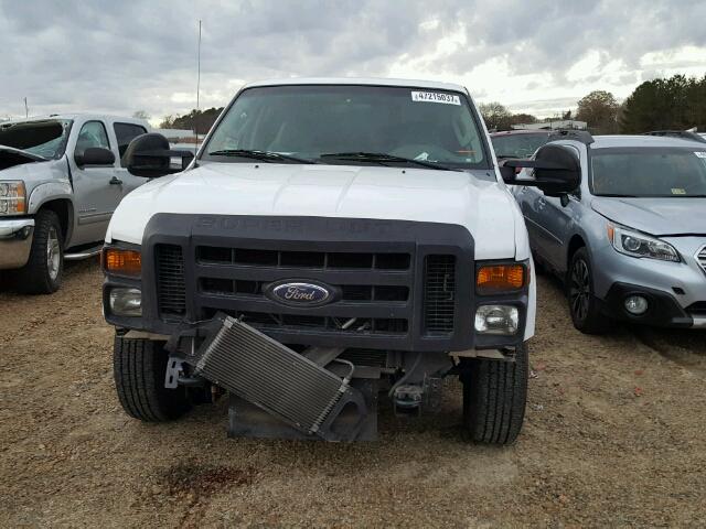 1FTSX20598ED96262 - 2008 FORD F250 SUPER WHITE photo 9