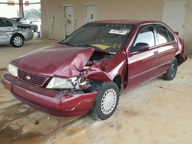 1N4AB41D1SC779004 - 1995 NISSAN SENTRA XE MAROON photo 2