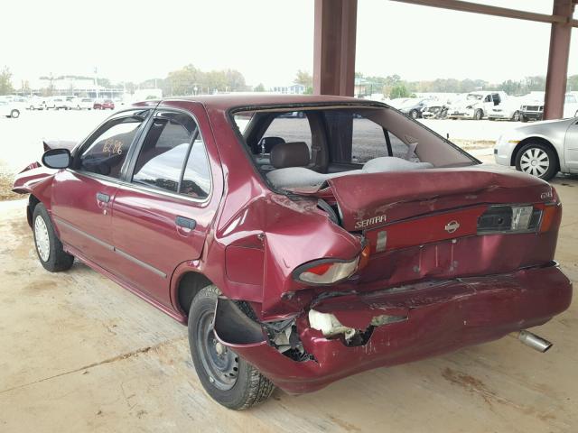 1N4AB41D1SC779004 - 1995 NISSAN SENTRA XE MAROON photo 3