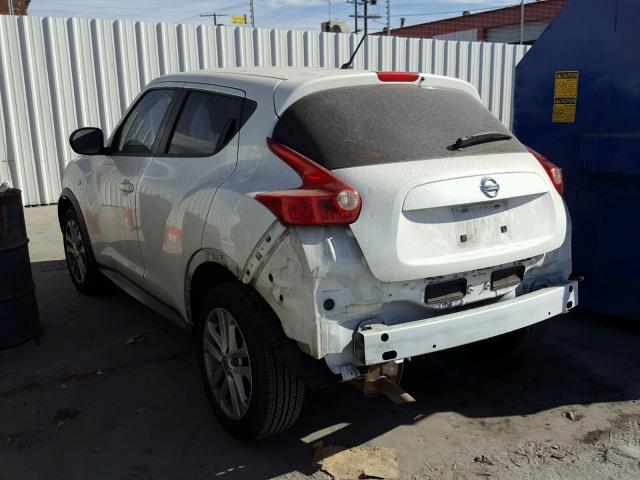 JN8AF5MR4DT217276 - 2013 NISSAN JUKE S WHITE photo 3